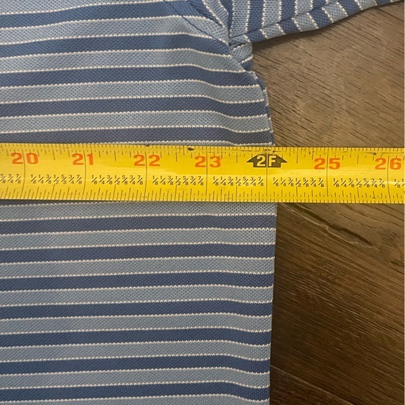 SOUTHERN TIDE Performance Polo Stripes Blue Preppy Golf Classic Shirt Size Large - Picture 11 of 12